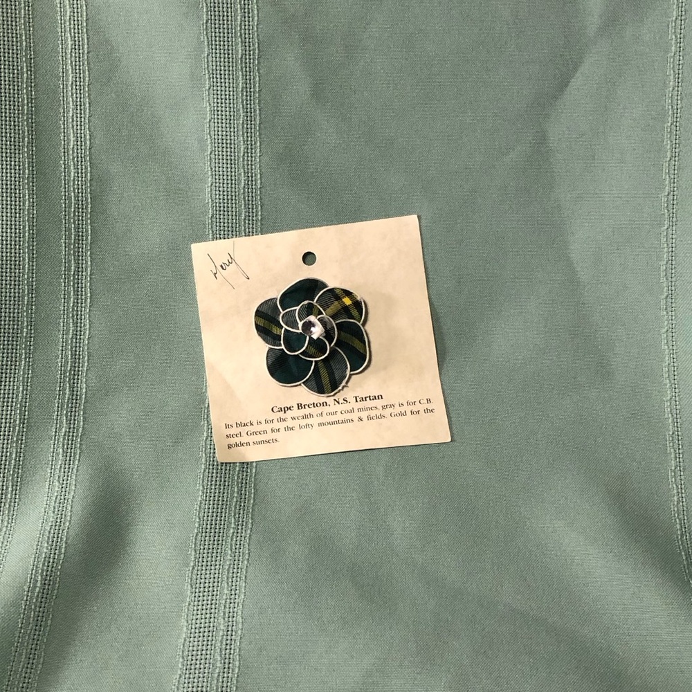 CAPE BRENTON, N.S. Tartan Brooch/Pin